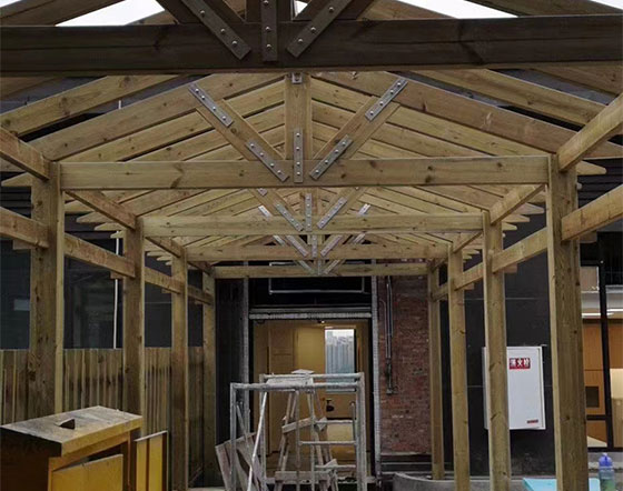 廊架、木长廊、防腐木走廊