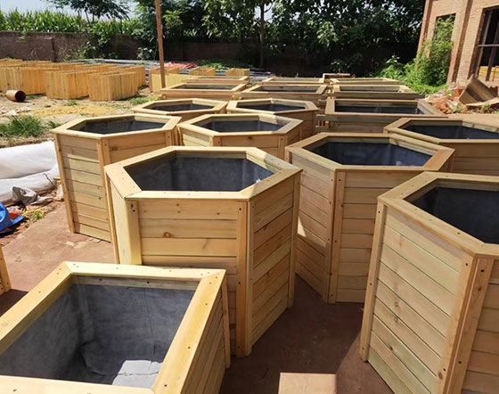 防腐木花箱