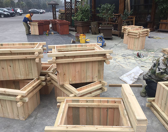 防腐木花箱